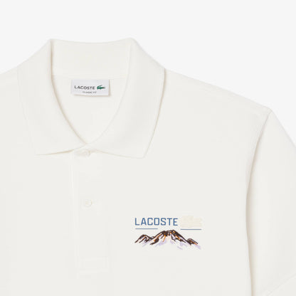 Polo Piqué Coupe Classique à Motif Brodé