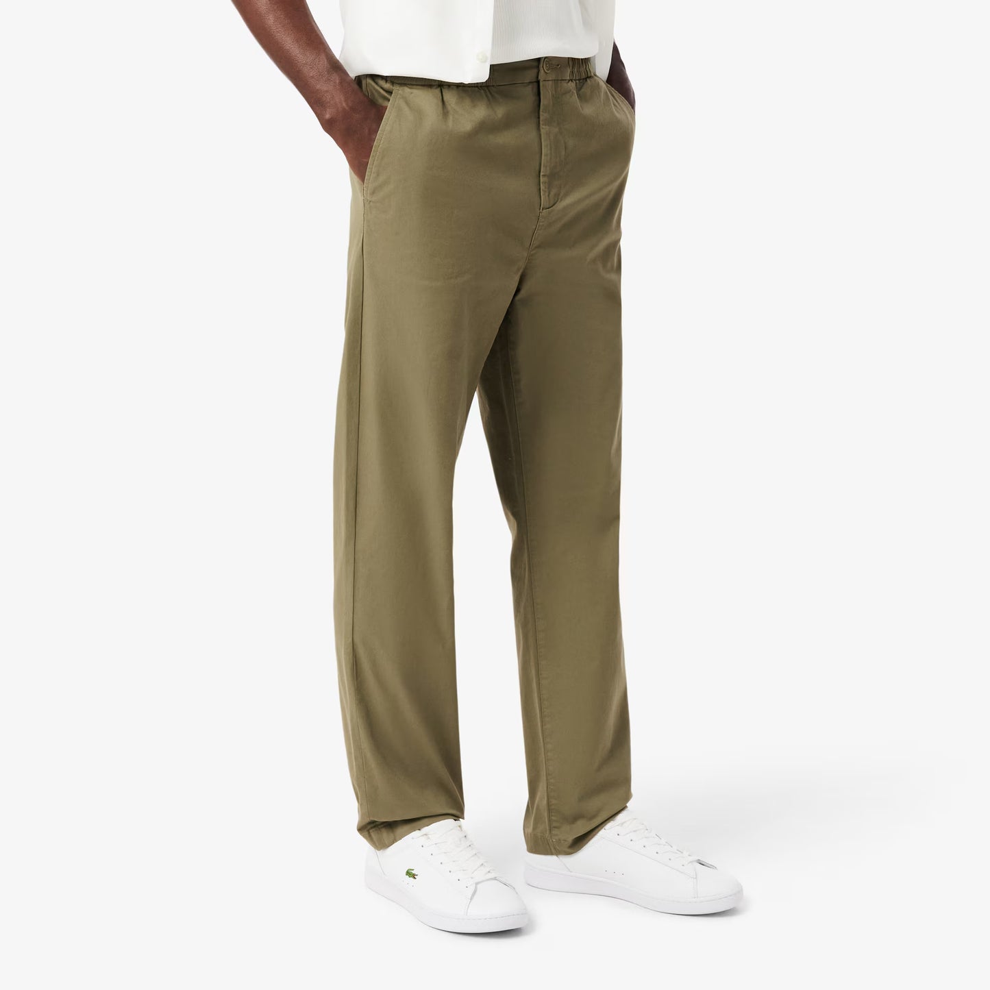 Pantalon chino en twill de coton à coupe droite 2