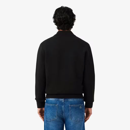 Blouson bomber en maille double face zippé