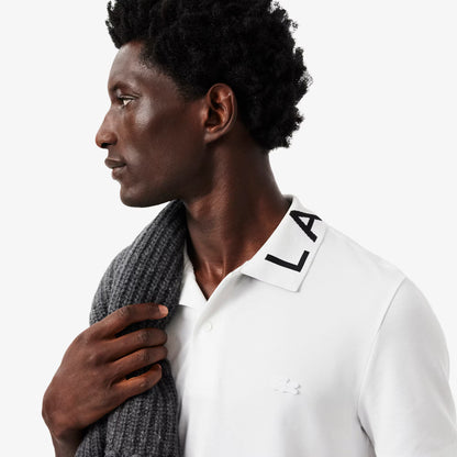 Polo Slim en Jacquard avec Marque
