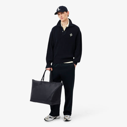 Sac de week-end en cuir grainé Club Lacoste
