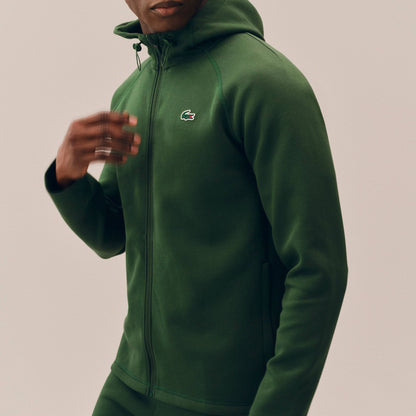 Sweat à capuche zippé extensible sport