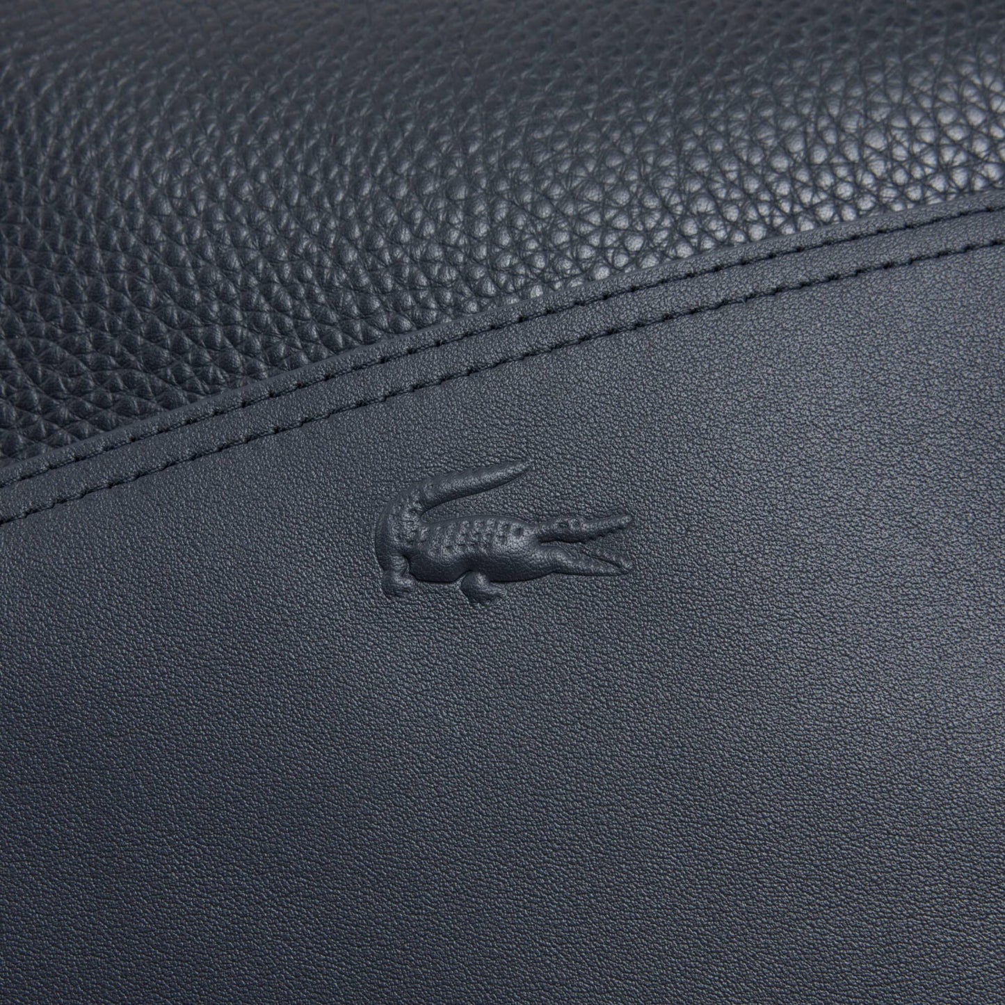 Sac de week-end en cuir grainé Club Lacoste