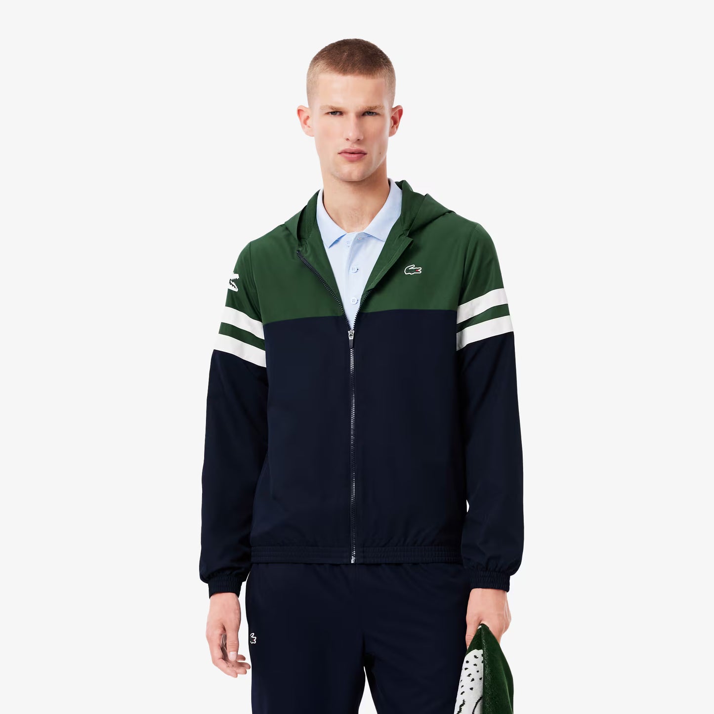 Veste de tennis à capuchon déperlante