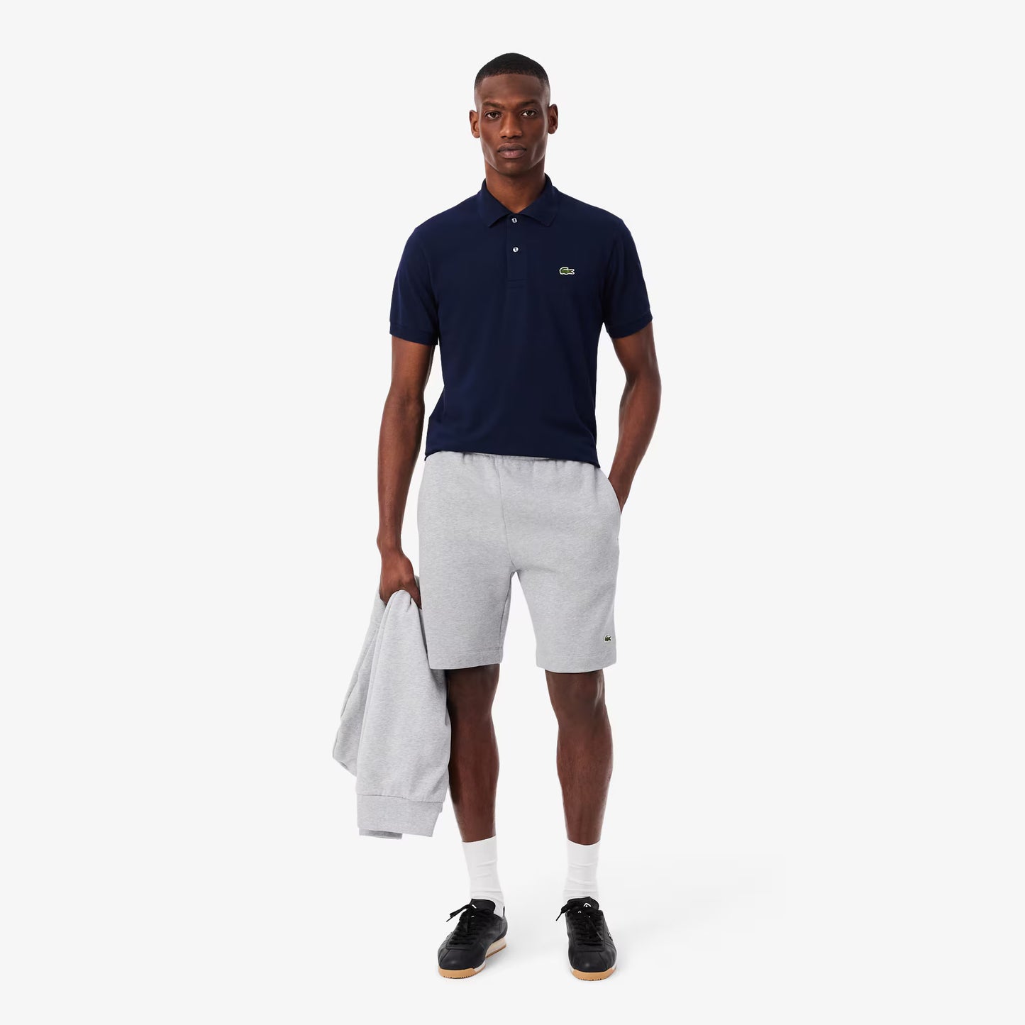 Shorts en molleton coupe droite