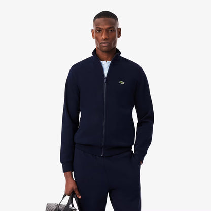 Sweat molletonné col montant zippé