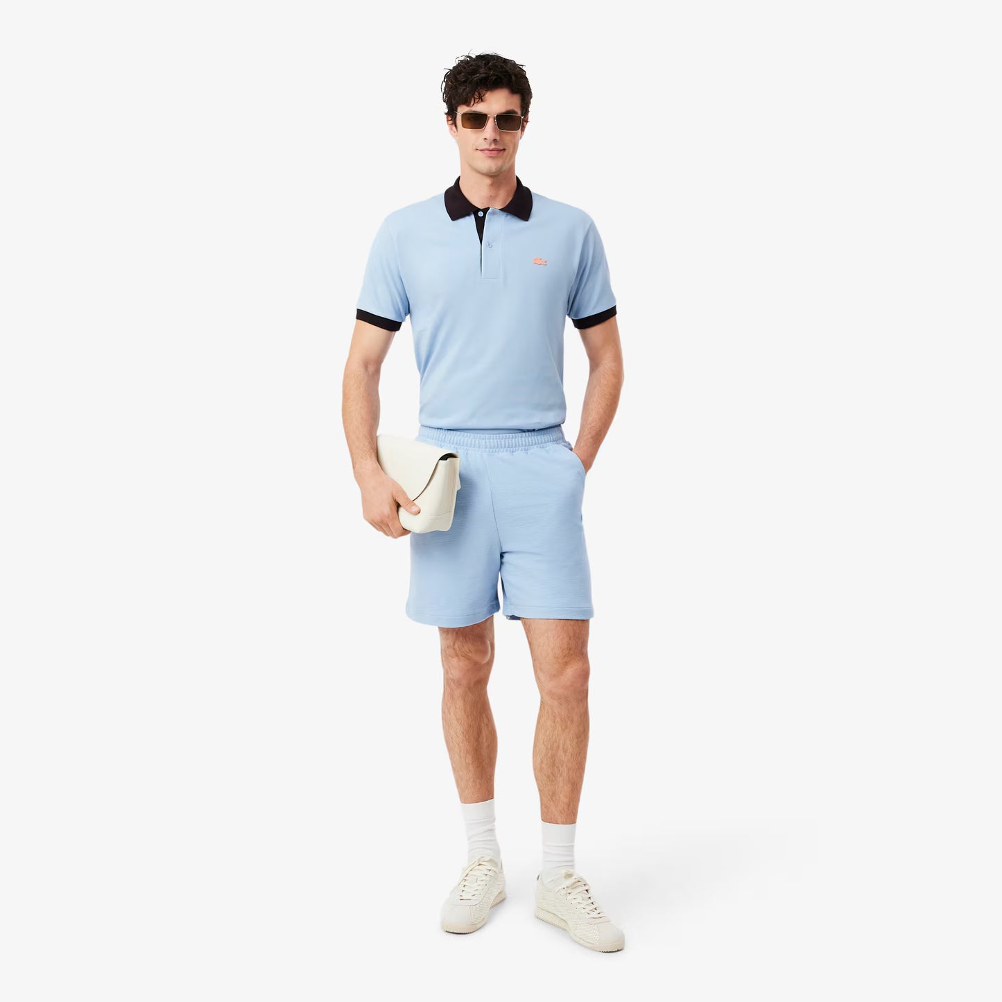 Shorts en jersey texturé