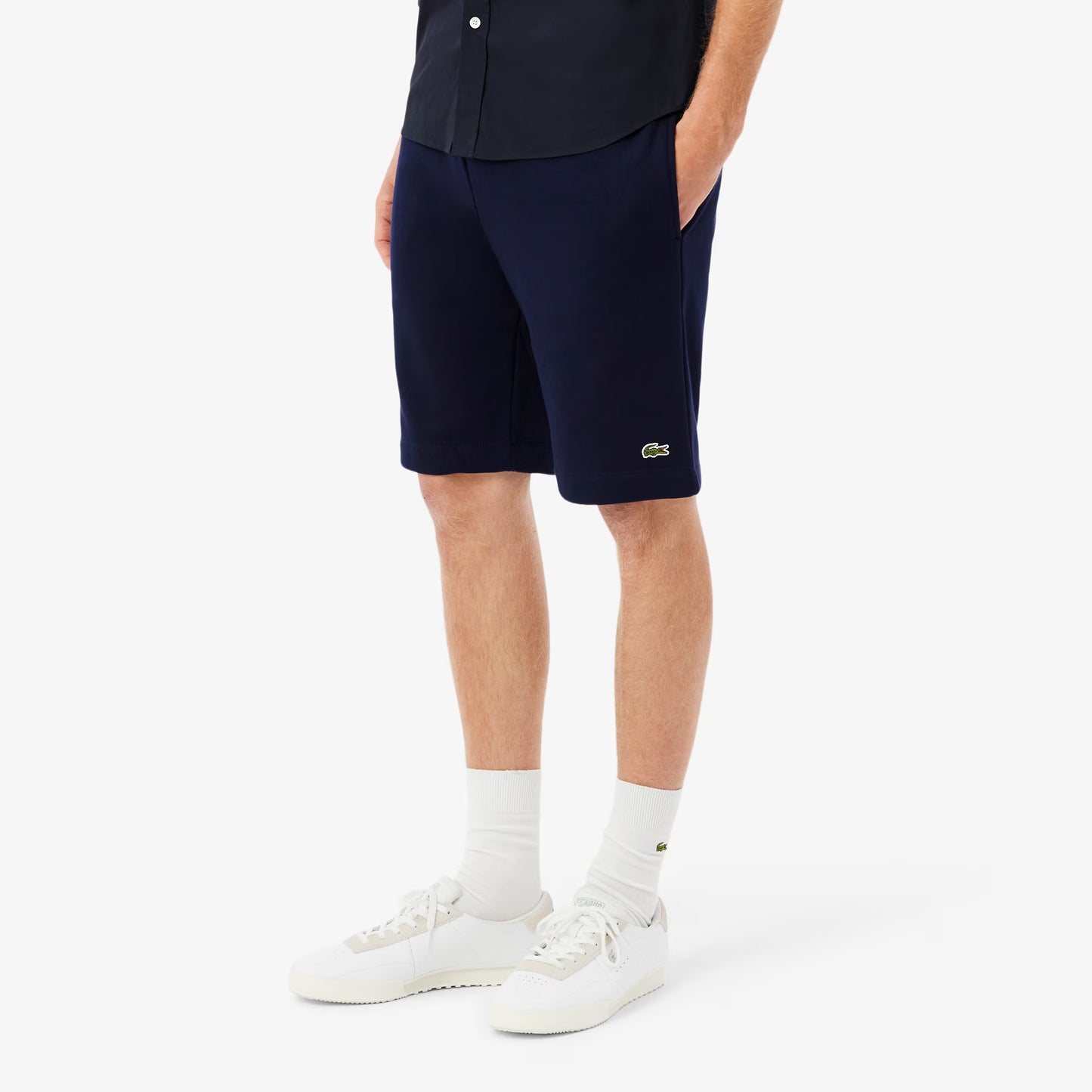 Shorts en molleton coupe droite