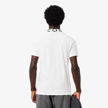 Polo Slim en Jacquard avec Marque