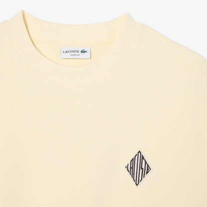Sweat-shirt en piqué double face à écusson