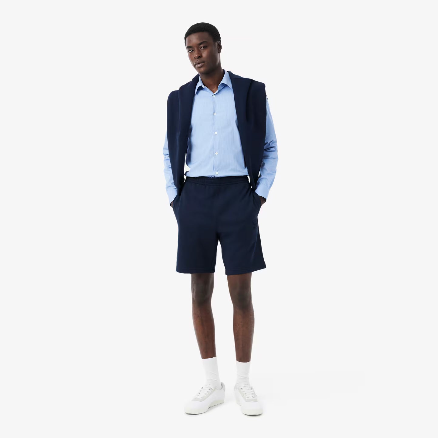 Shorts en molleton coupe droite 2