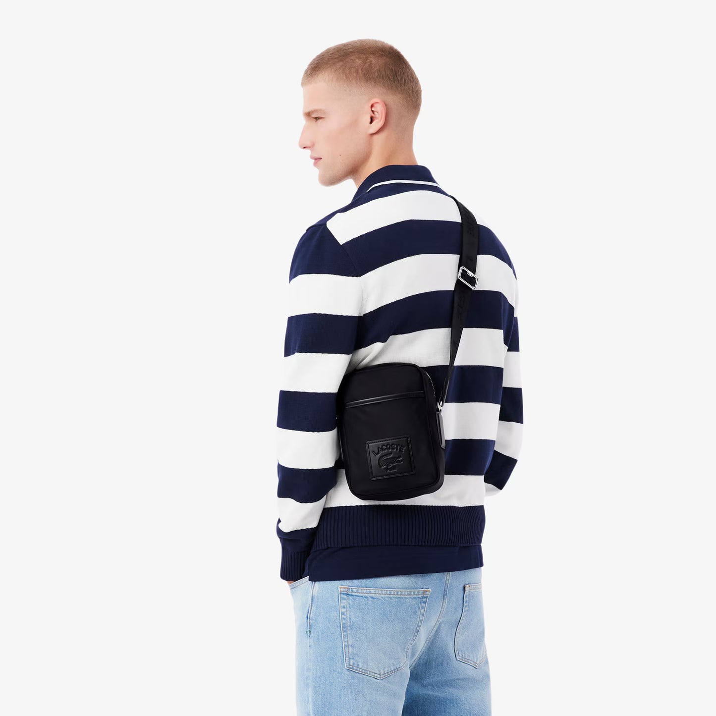 Sacoche verticale classique Lacoste