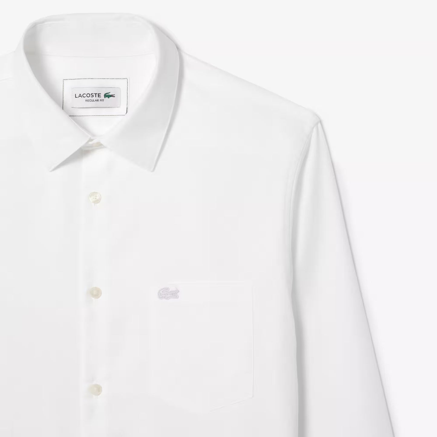 Chemise regular fit en popeline de coton