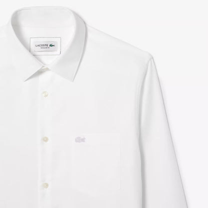 Chemise regular fit en popeline de coton