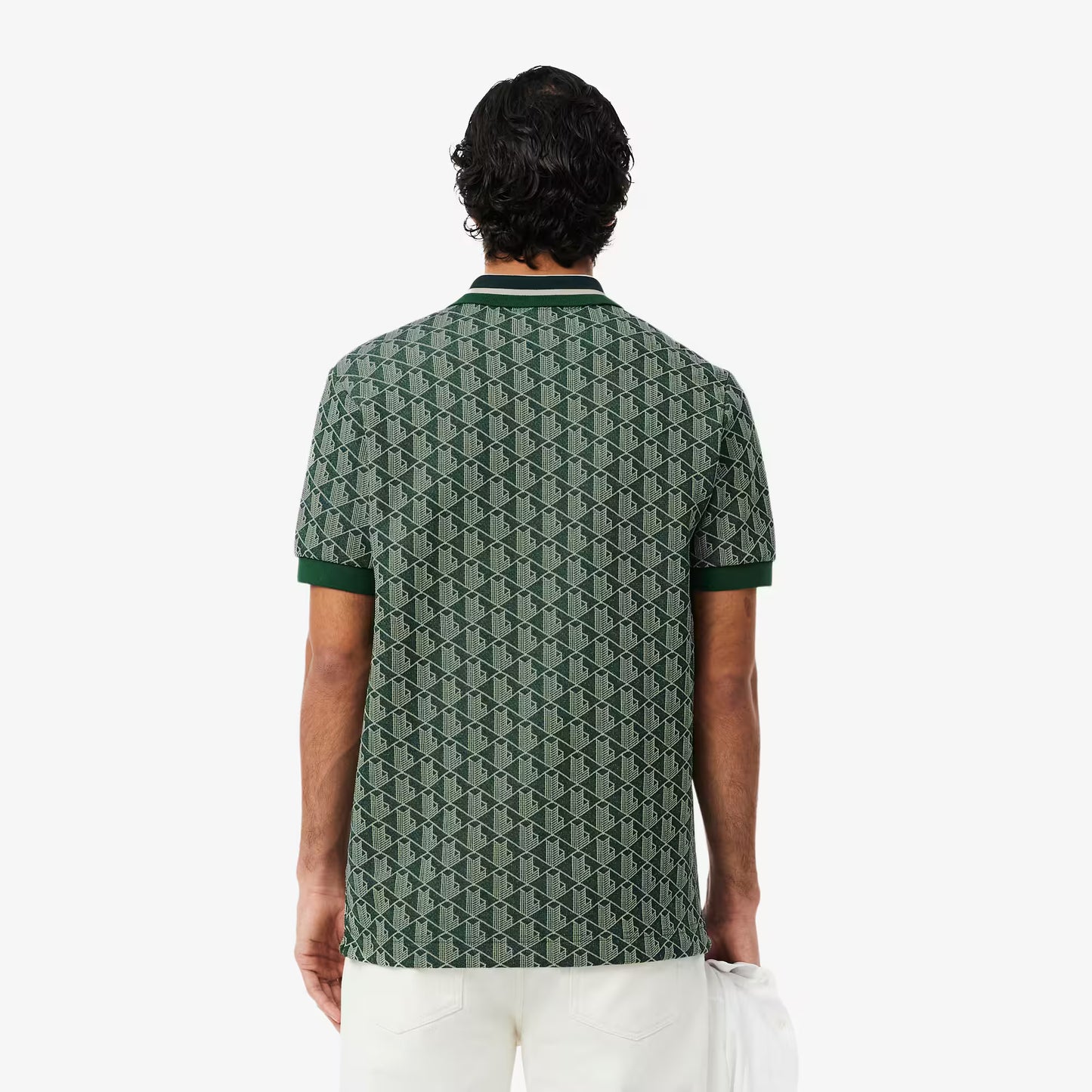 Polo classique en jacquard monogrammé