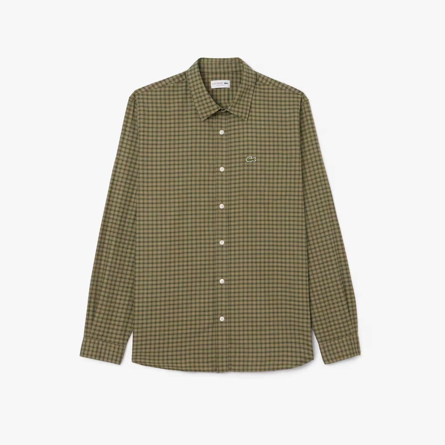 Chemise en flanelle à carreaux coupe droite