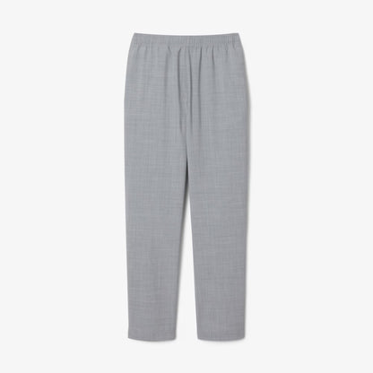 Pantalon chino en flanelle de laine coupe droite