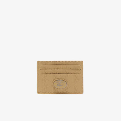 Porte-cartes en cuir à monogramme