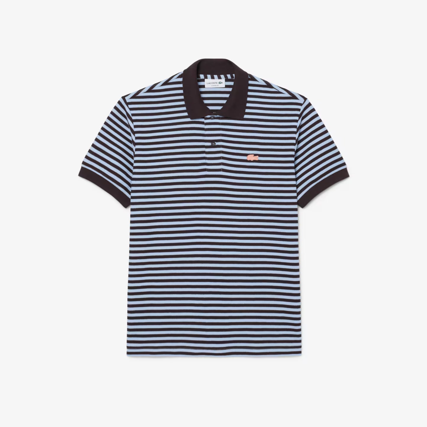Polo rayé texturé coupe classique