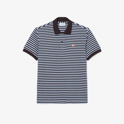 Polo rayé texturé coupe classique