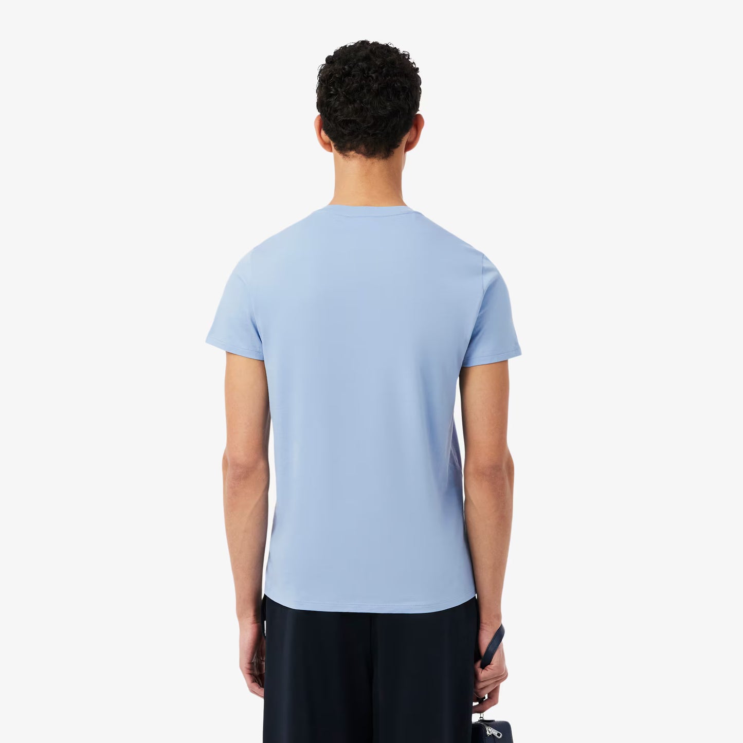T-shirt léger en coton Pima col V