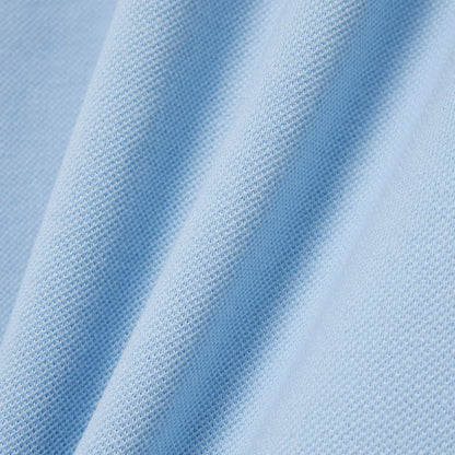 Polo en maille côtelée contrastante coupe classique