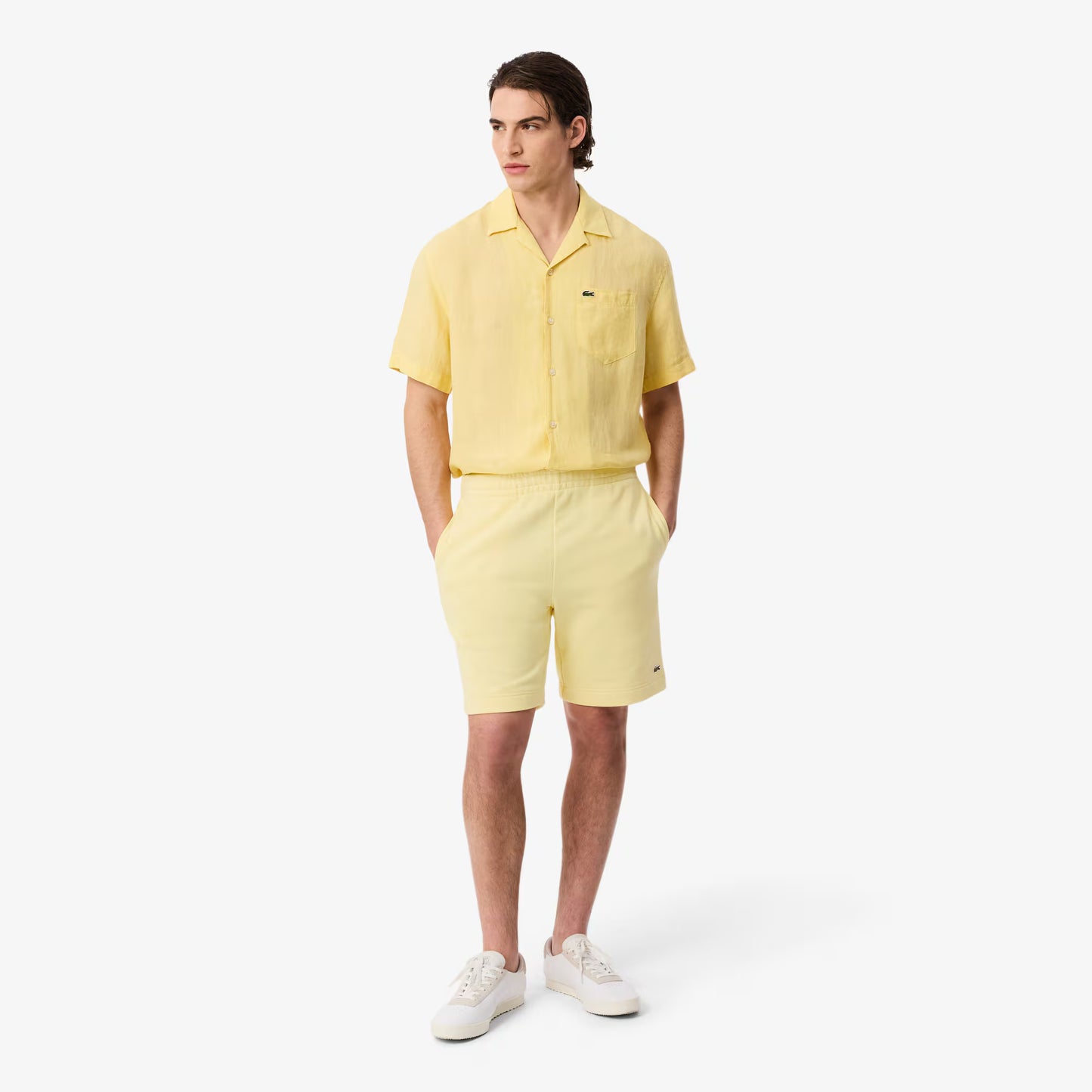 Shorts en molleton coupe droite
