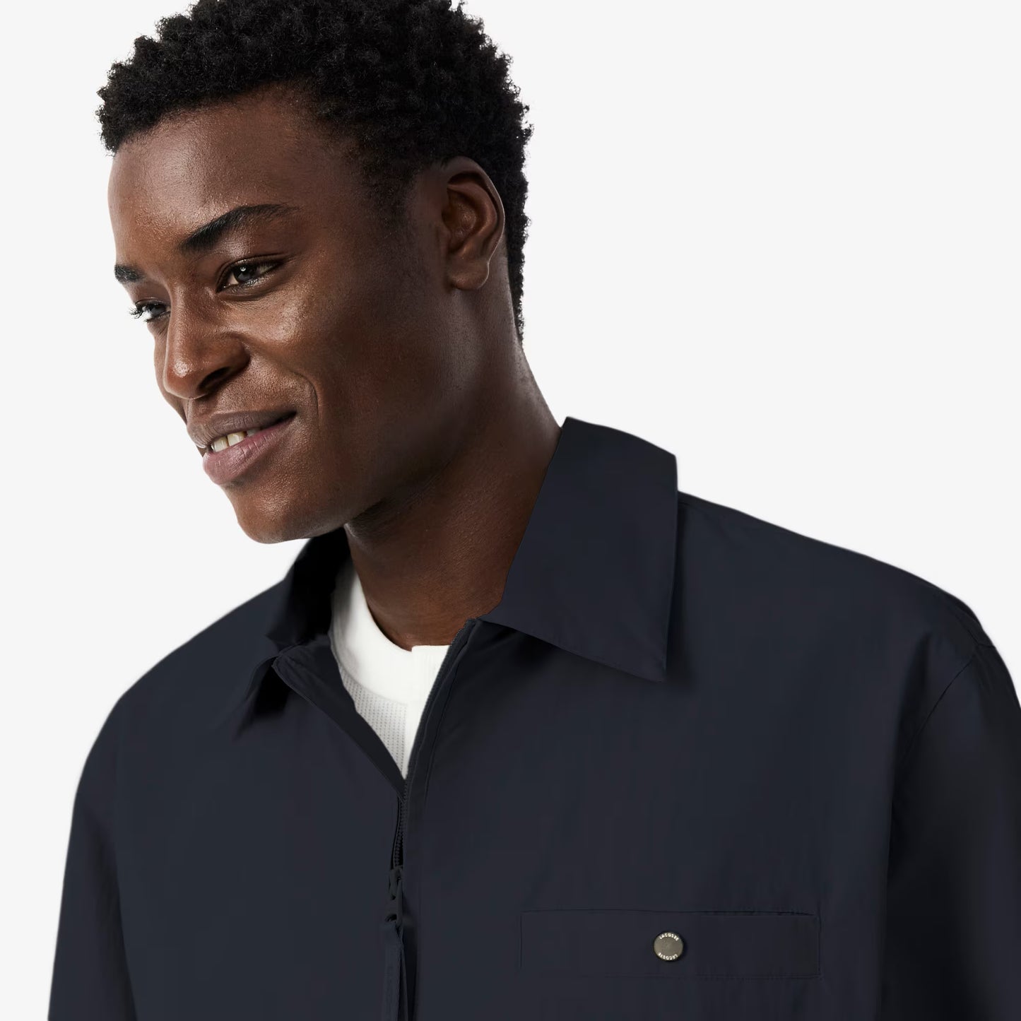 Blouson en taffetas texturé déperlant