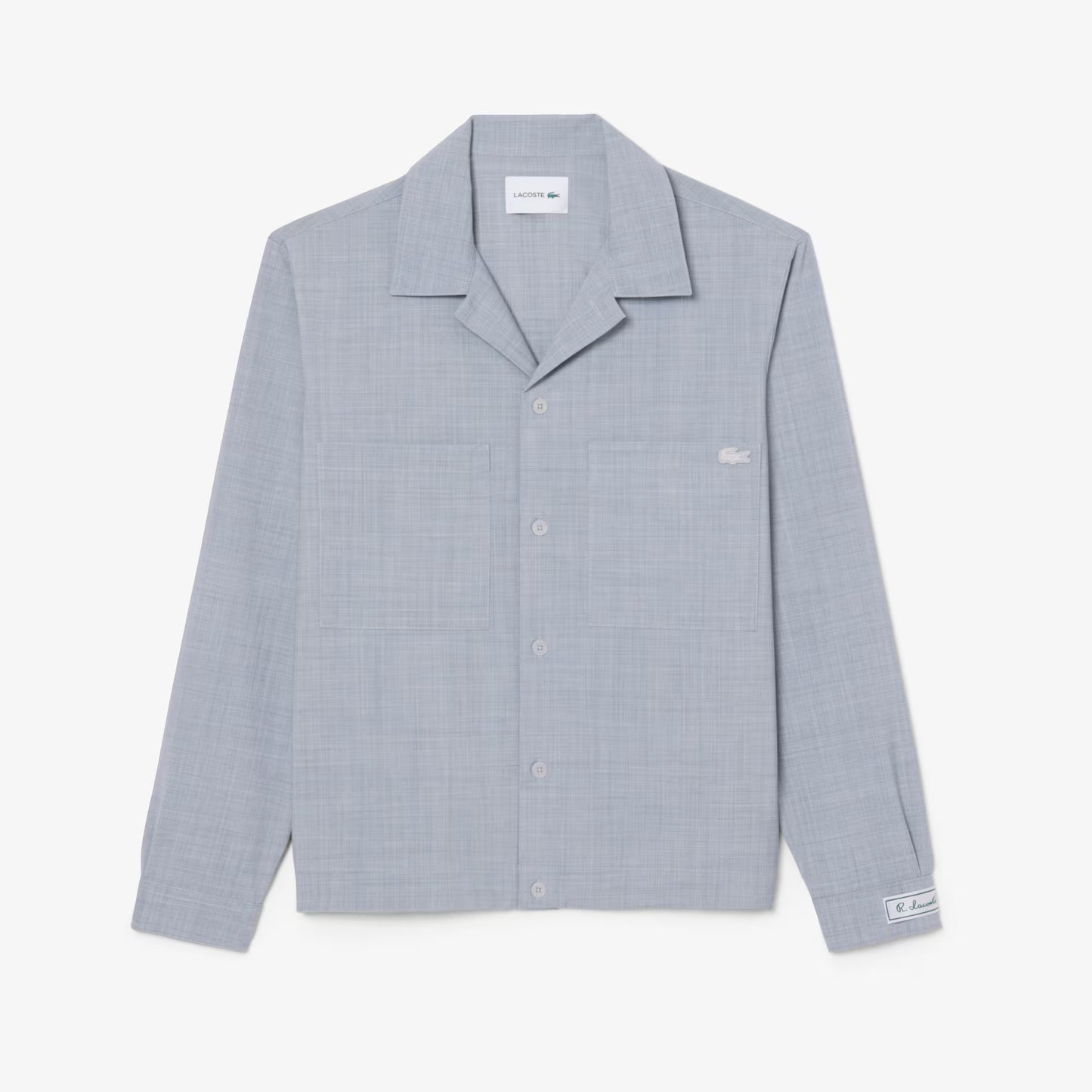 Surchemise oversize en mélange de laine