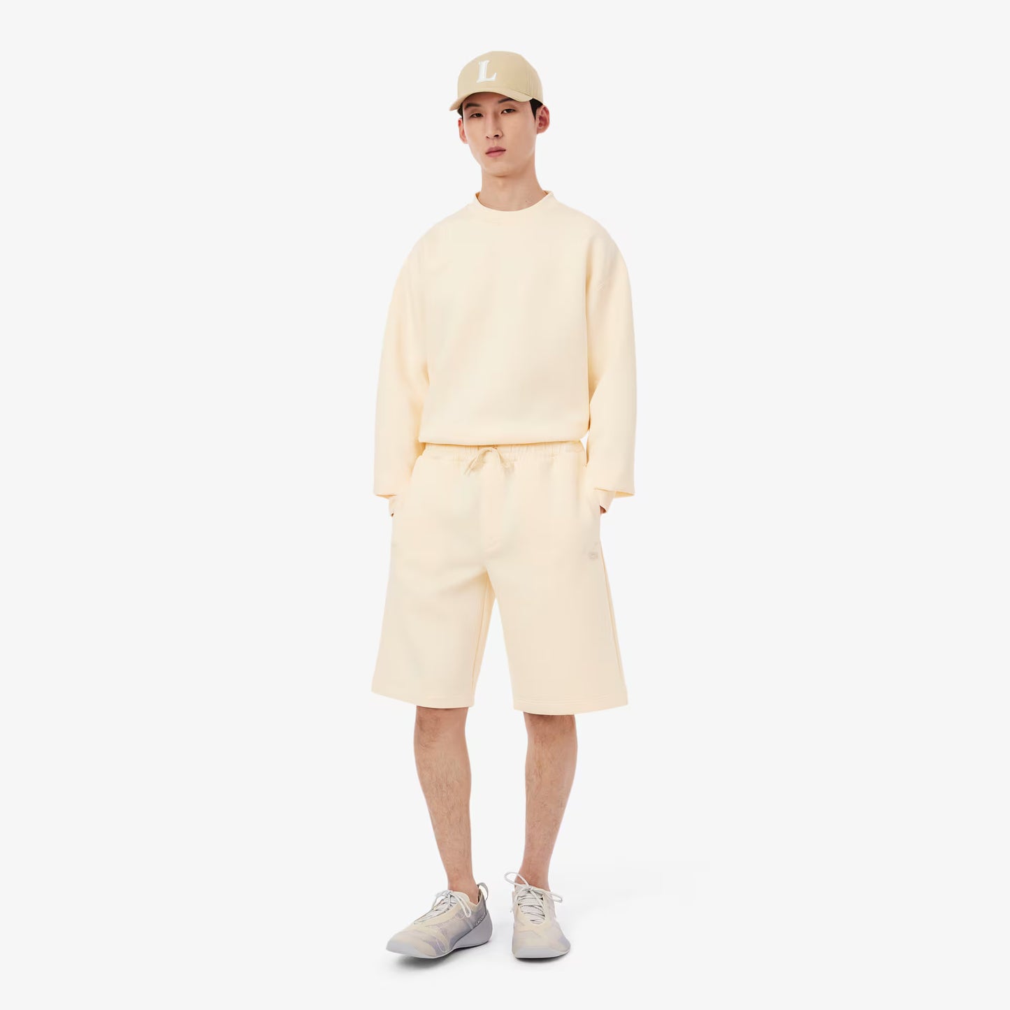 Shorts en interlock coupe décontractée