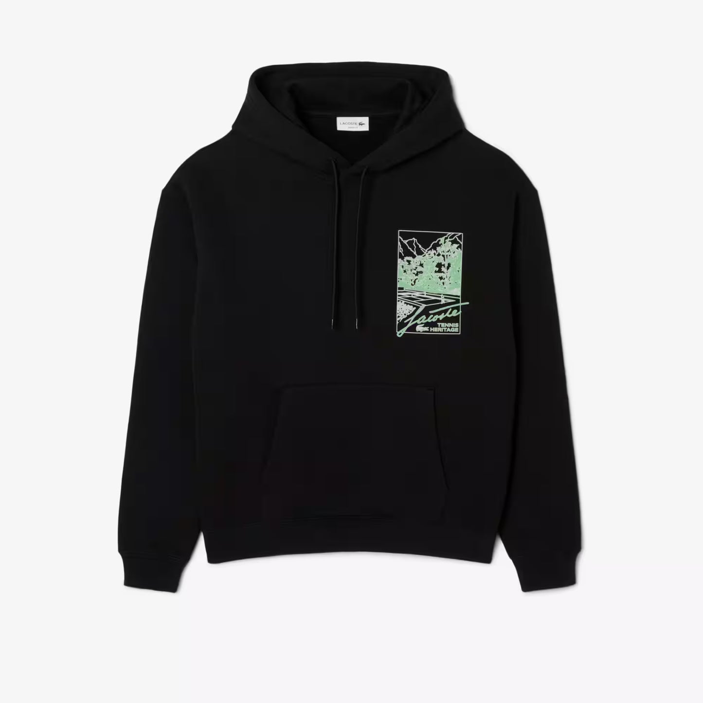 Sweat à capuche imprimé en molleton