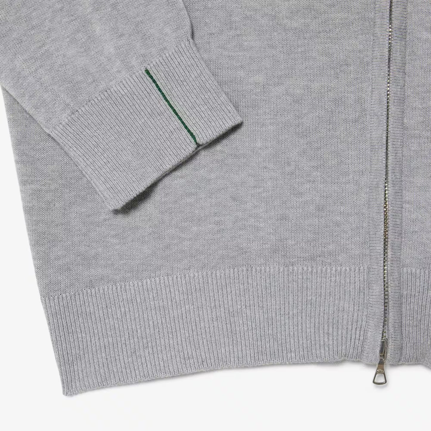 Pull en coton zippé à col montant