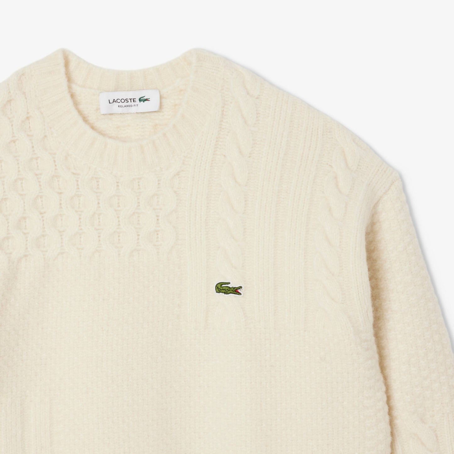 Pull en laine à effet patchwork coupe décontractée