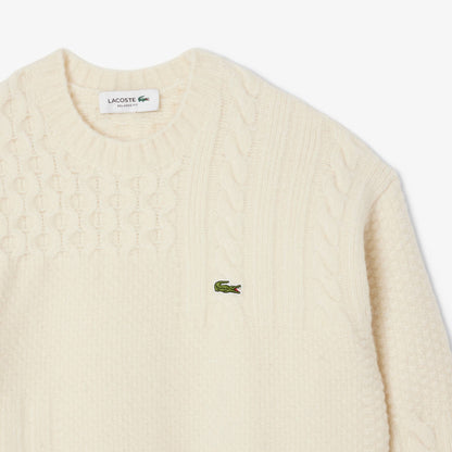 Pull en laine à effet patchwork coupe décontractée