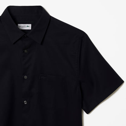 Chemise en coton à manches courtes coupe regular