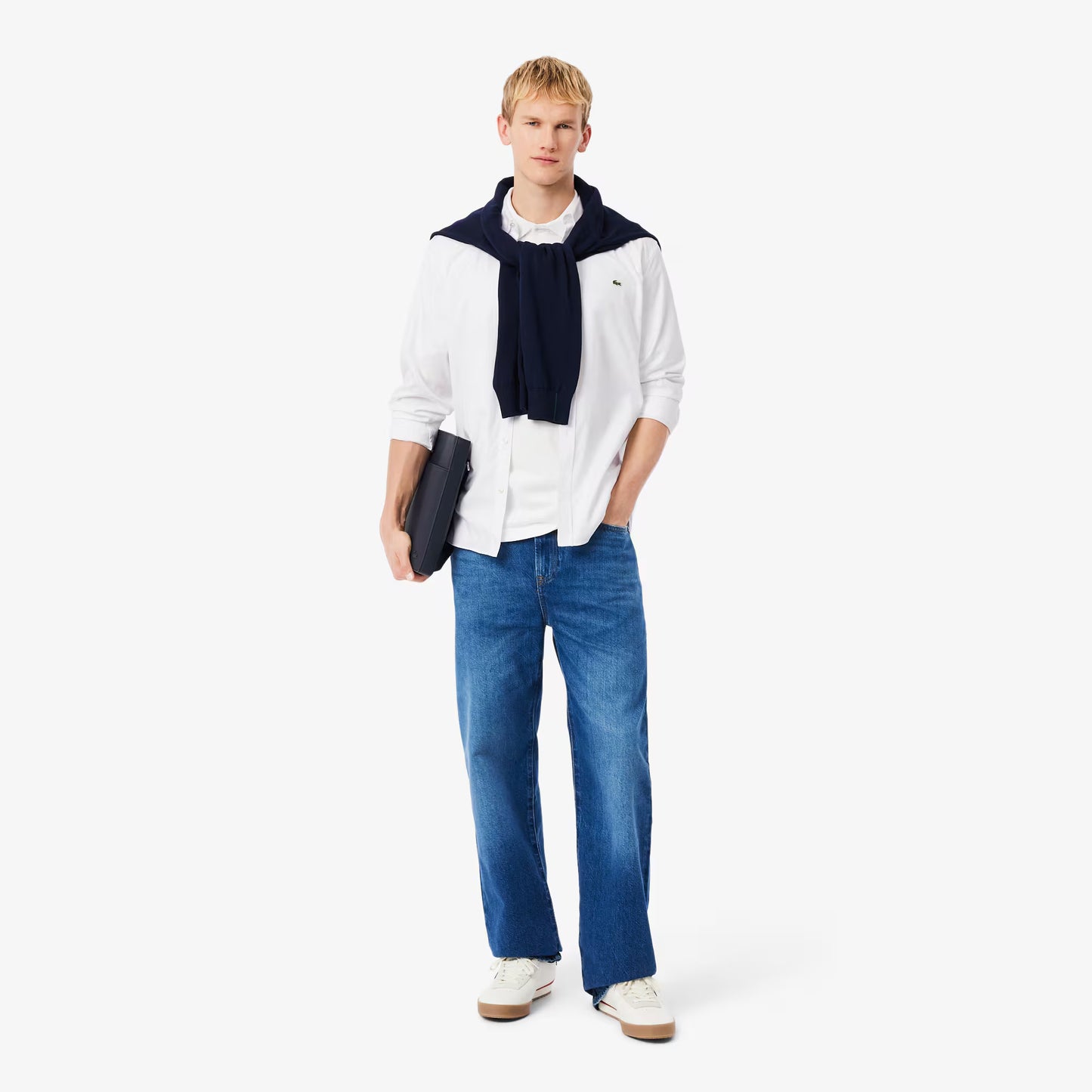 Chemise en coton coupe droite