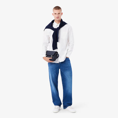 Chemise regular fit en popeline de coton