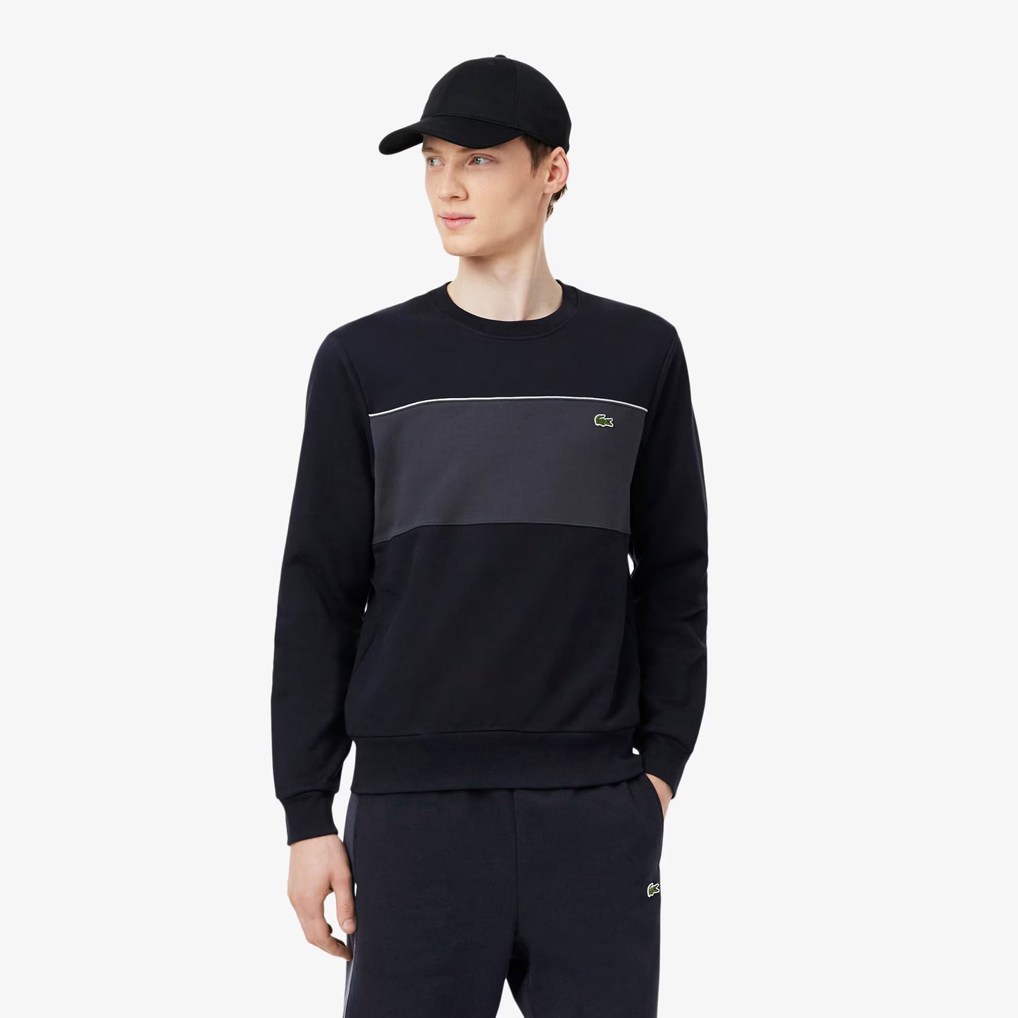 Sweat-shirt en molleton color-block