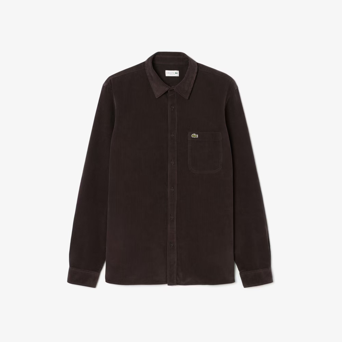 Chemise en velours coupe droite