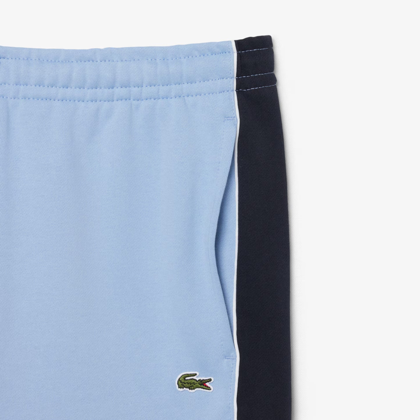 Short en molleton color-block coupe droite