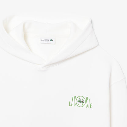 Sweat à capuche en polaire imprimé multiple