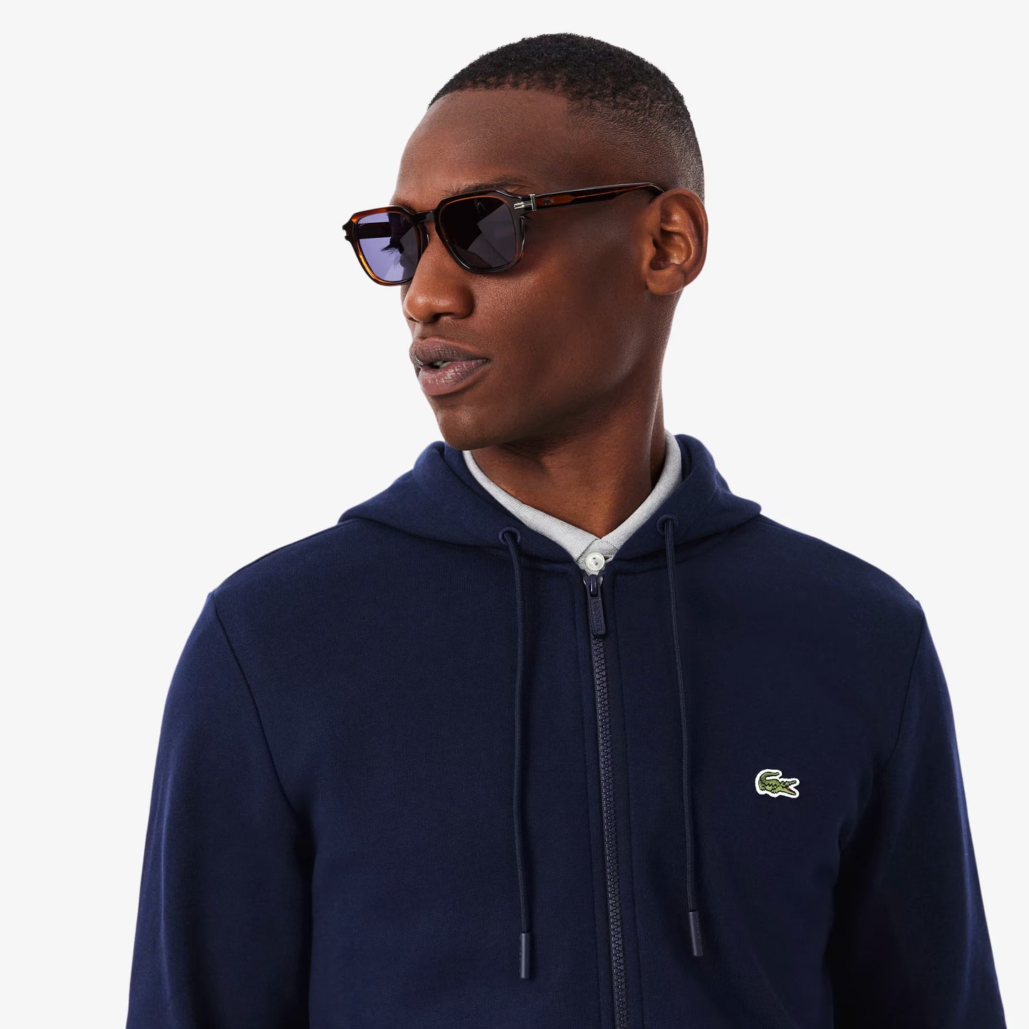 Sweat à capuche en polaire zippé