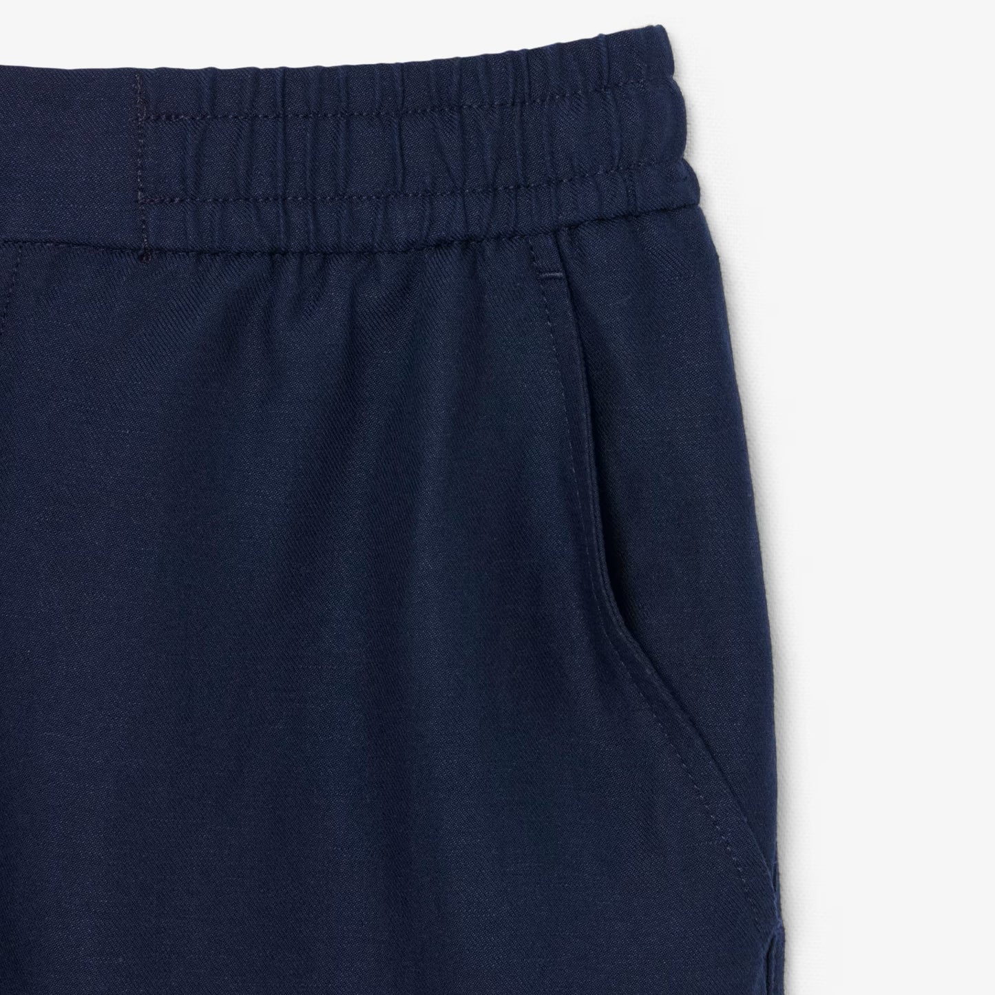 Pantalon Chino en Lin Coupe Droite