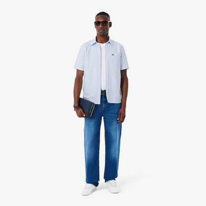 Chemise Oxford à manches courtes coupe droite