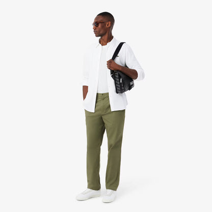 Chemise en piqué de coton coupe ajustée