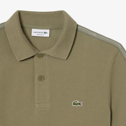 Polo Rayé Logo Coupe Droite