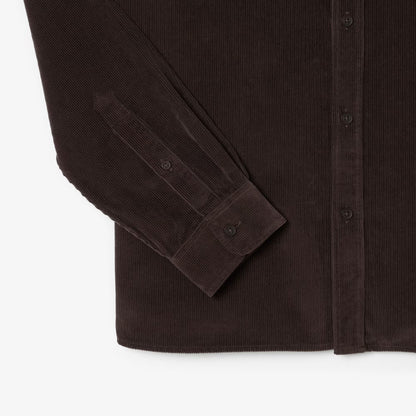 Chemise en velours coupe droite