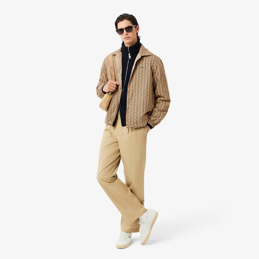 Wendbare Monogramm-Jacke aus zwei Materialien