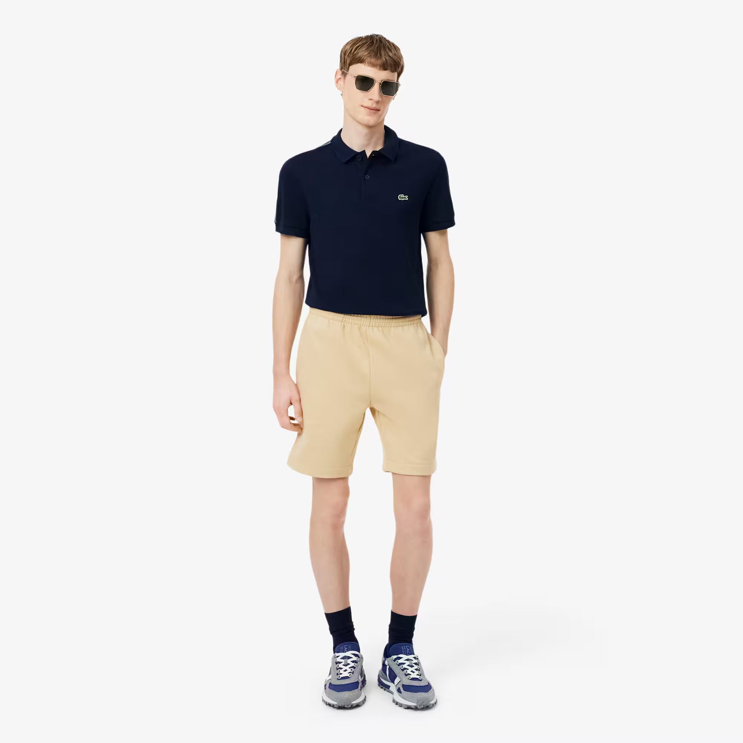 Shorts en molleton coupe droite