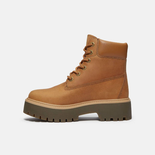 Stone Street 6-Inch Waterproof Wheat Full Grain Lace-Up